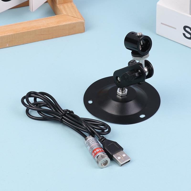 12Mm 5Mw Adjustable Focus Red Diode Industrial Laser Module Positioning Copper Head With Usb Line 650Nm Dot Line Cross
