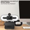 Webcam Full HD 1080P 2K 4K pentru PC Laptop cu Autofocus, Streaming Live Flexibil cu Microfon, Transmisiune Live și Lumină