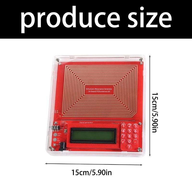 7.83Hz Schumann  Generator Adjustable 0.1Hz-99999Hz Sine  Resonance Generator with Cover 5.5x2.1 Power Supply