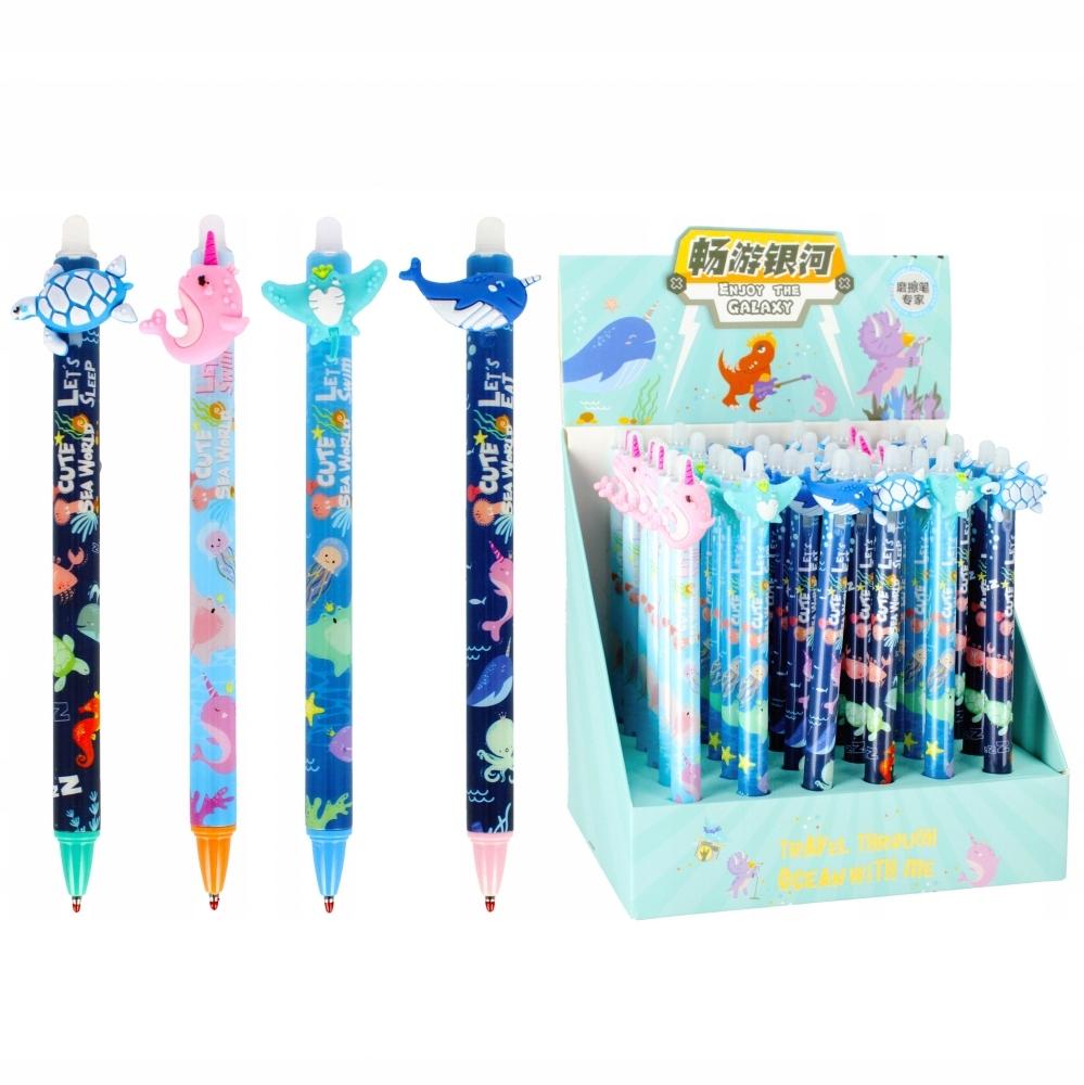 Blue Erasable Pen with Eraser