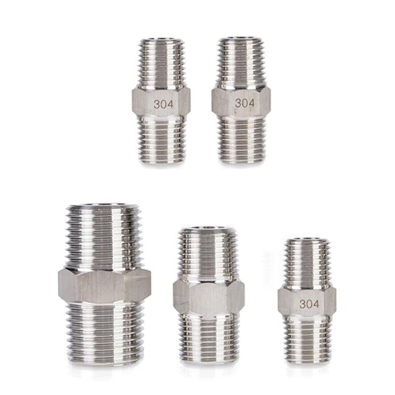 Stainless Steel Double External Thread Pipe Fitting