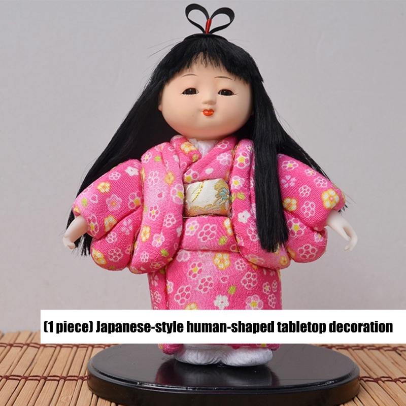 Geisha Doll Action Figures Kimono Girl Statue Collectible Figurines Decorative Sculptures Ornament Office Home Decors