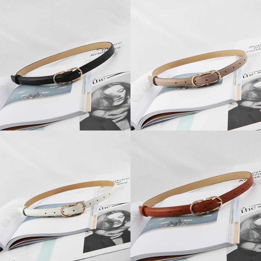 Metal Minimalist Style Pin Buckle Cipri Womens Belt Clothing Accessories