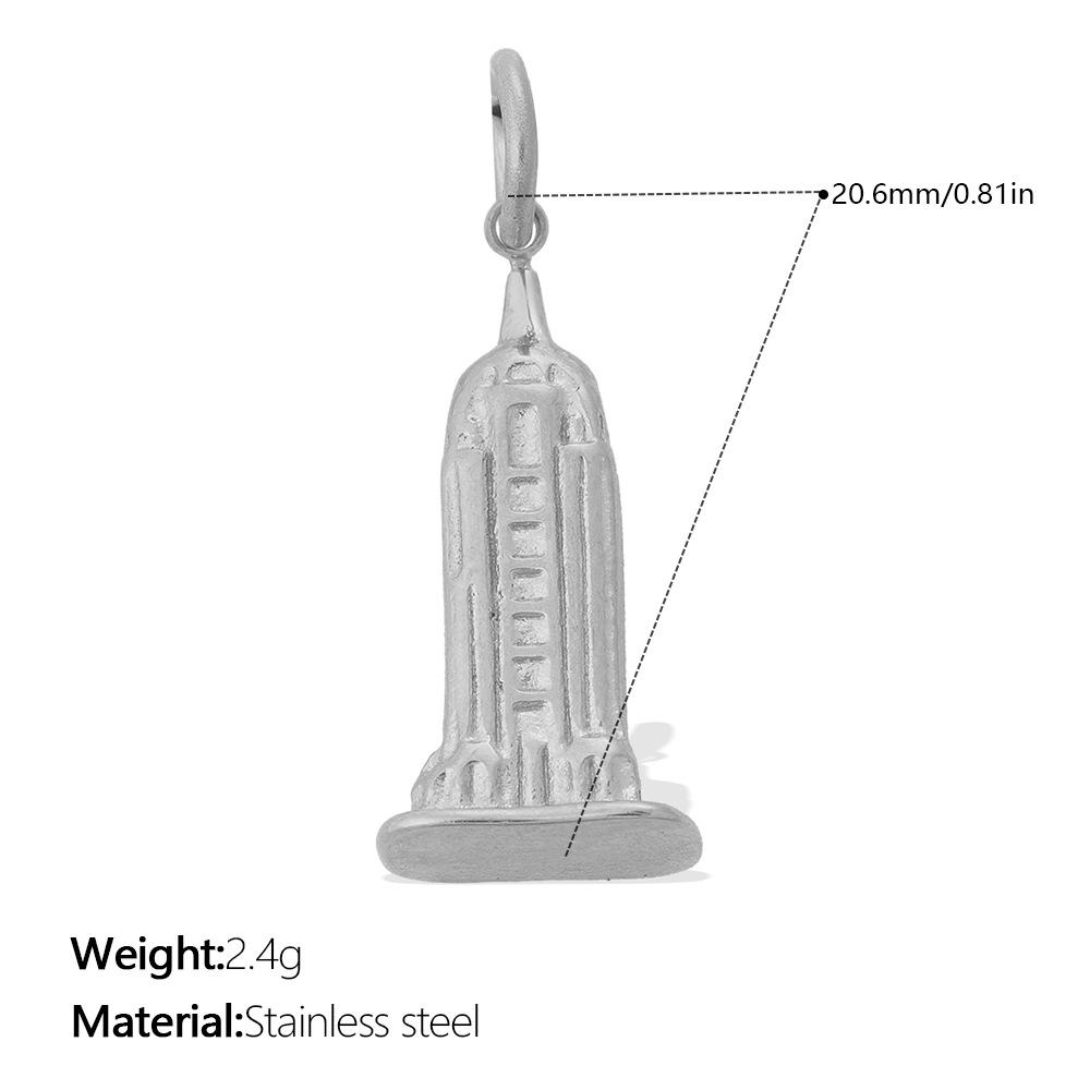  1Pcs Stainless Steel 18K Gold Plated Pendant Waterproof Women Charms Gold Color DIY Accessories Charms Jewelry