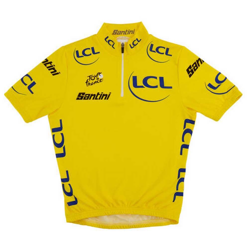 

Santini Kids Overall Leader Jersey, Boys Tour de France Cycling Jersey