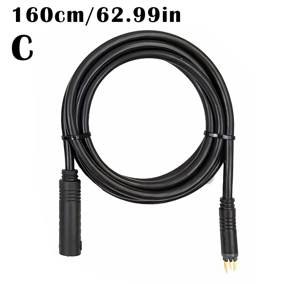 E-Bike Stromadapter Kabel Verlängerungskabel Stecker Wasserdicht Schnellverschluss Leitung 60cm 130cm 160cm Motorverlängerungskabel