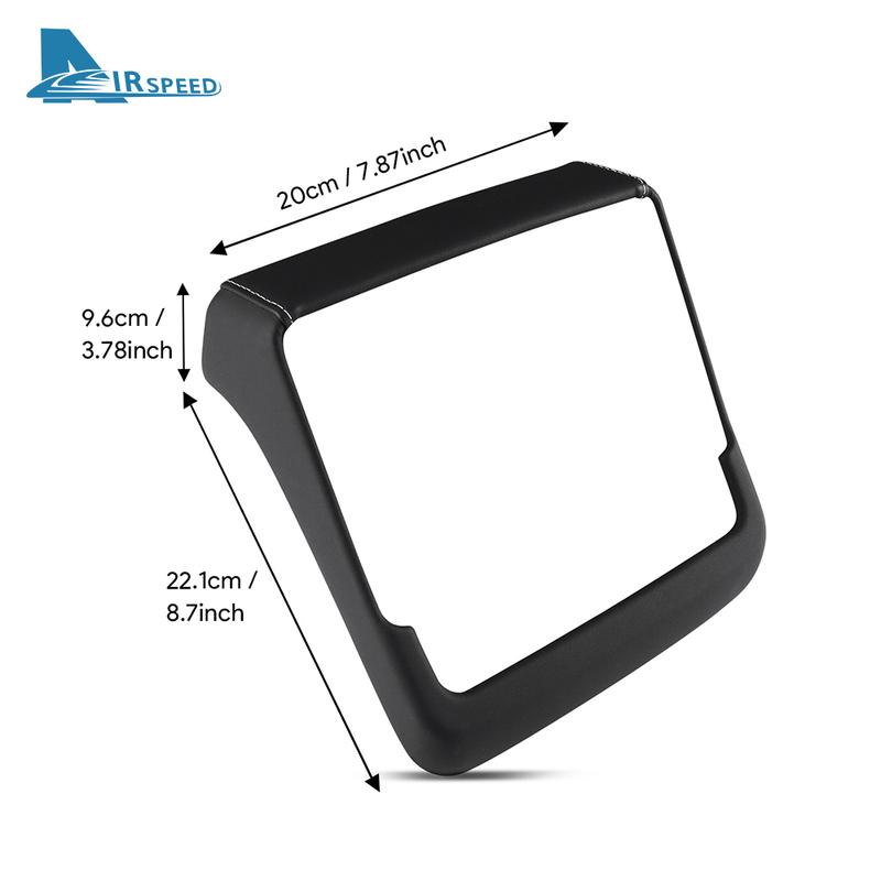 For Tesla Model Y Juniper Launch 2025-Up Model 3 Highland 2024 Leather Rear Screen Frame Protective ABS Cover Car Accessories