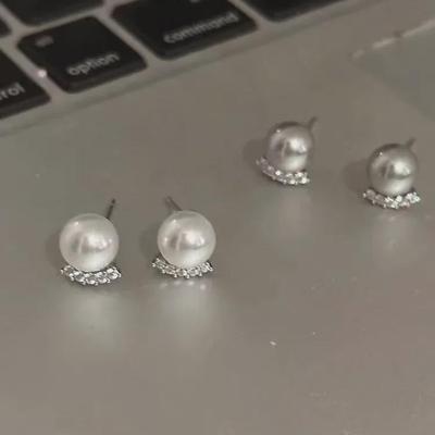 Zarif Yuvarlak İnci Küpeler - 2023 Kadın Modası Çok Yönlü Üst Düzey Stil