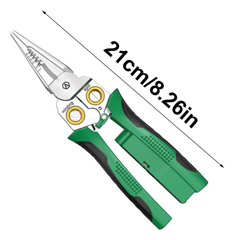 Ściągacz izolacji Crimper 8 w 1 Szczypce precyzyjne Wielofunkcyjne szczypce precyzyjne Ze stali nierdzewnej Szczypce elektryczne Dla