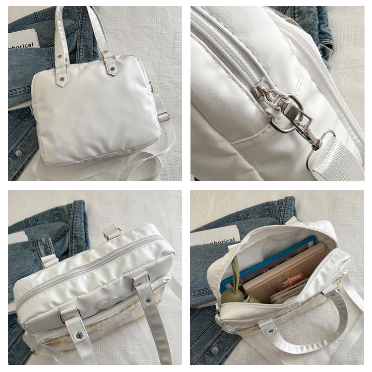 Soft Girl Transparent Ita Bag - Japanese Academy Style Crossbody with Pin Board for Dolls