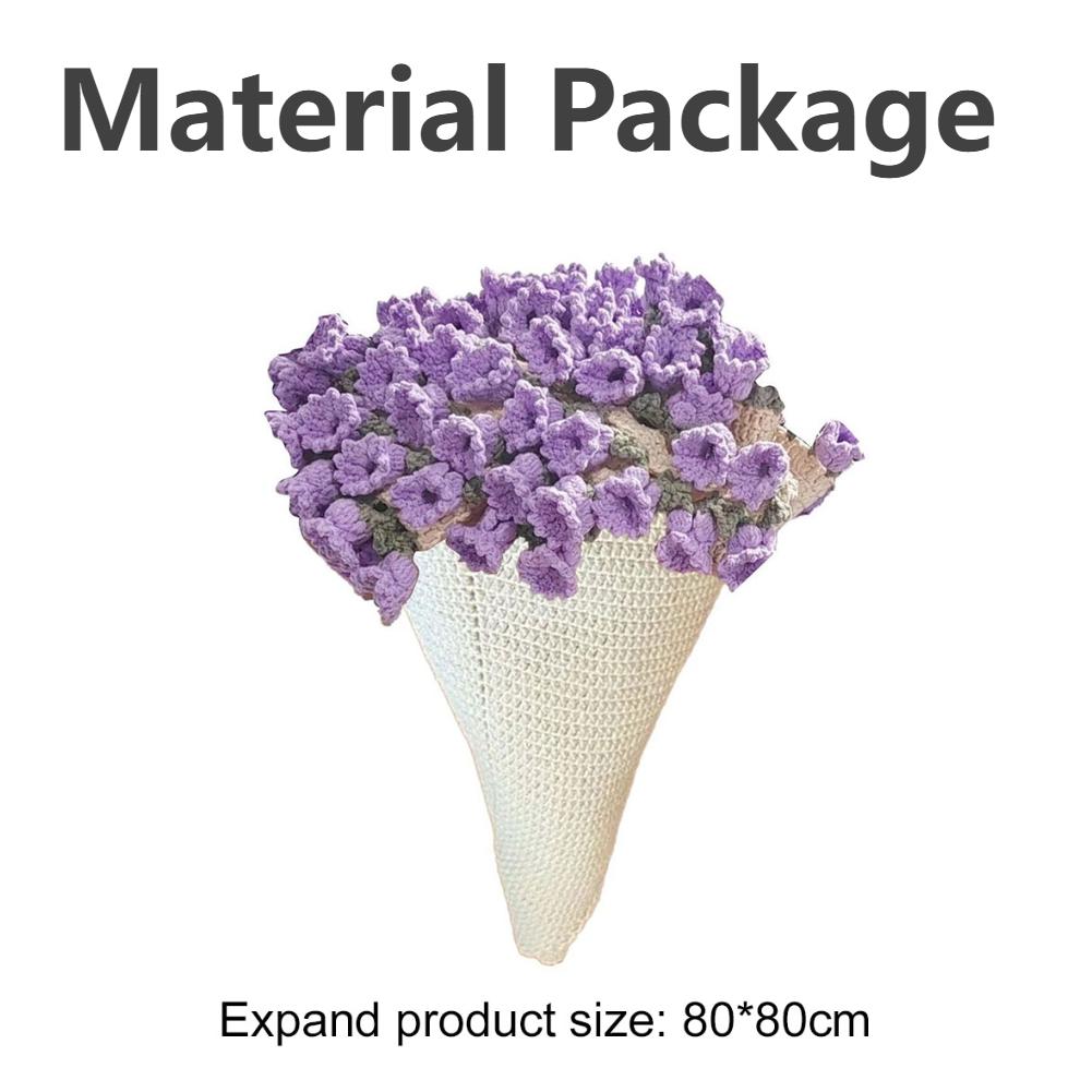 Rose Flower Blanket with DIY Material Package Handmade Soft Knitted Throw Blanket Crochet Flower Blanket Creative Gift 2025 New