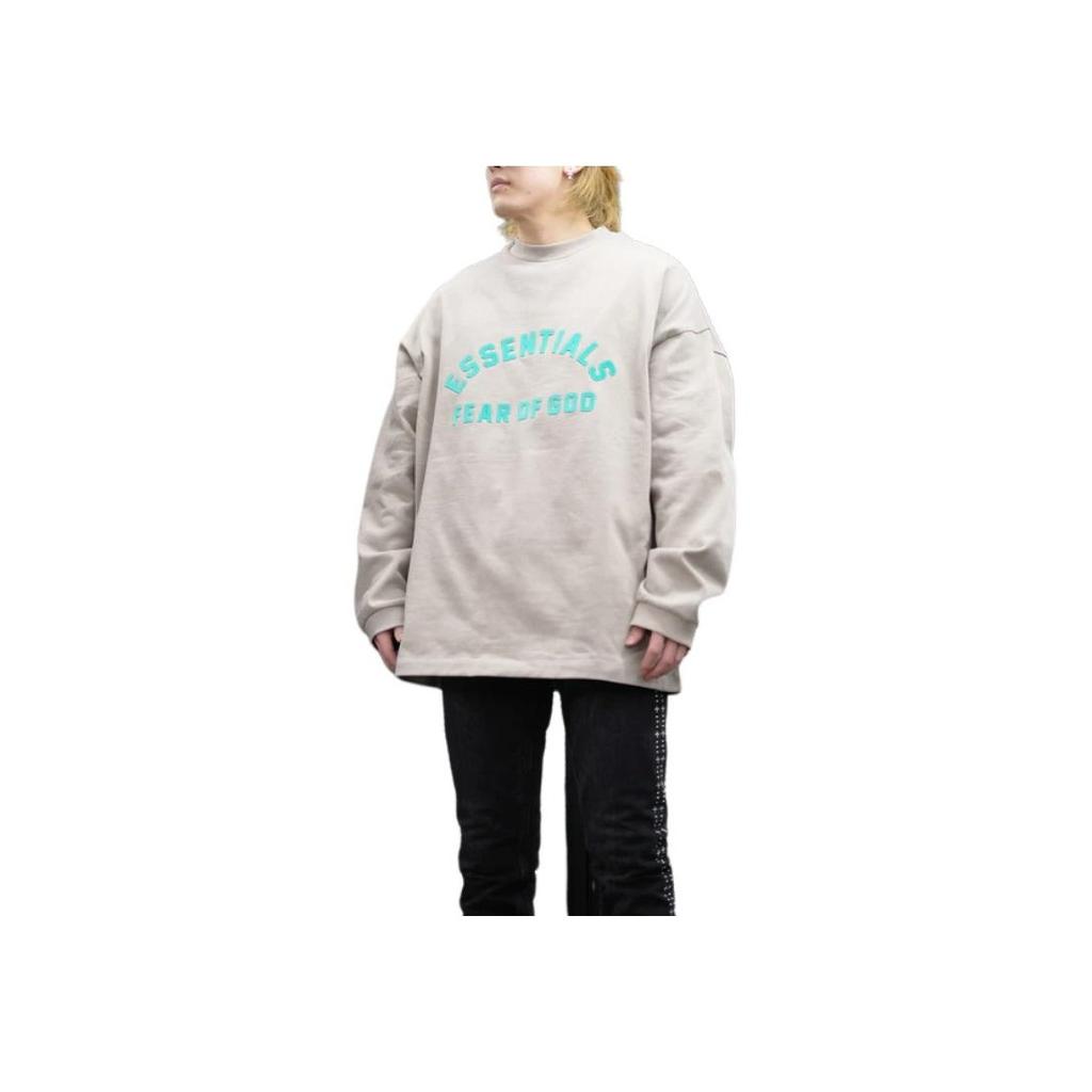 Fear of God Essentials Heavy Jersey Long-Sleeve T-Shirt Seal Men Tops Grey 125SP242015F