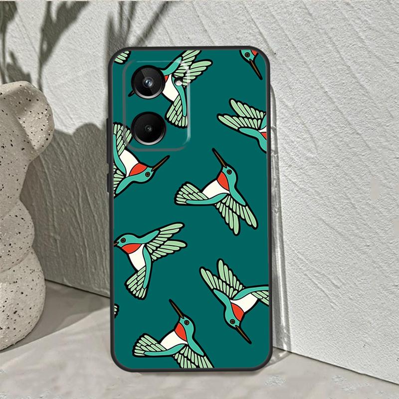 Hummingbird For Realme 10 11 12 13 14 Pro Plus C55 C71 C75 C67 C63 C51 C61 C53 C35 C65 GT6 GT7 Pro Case