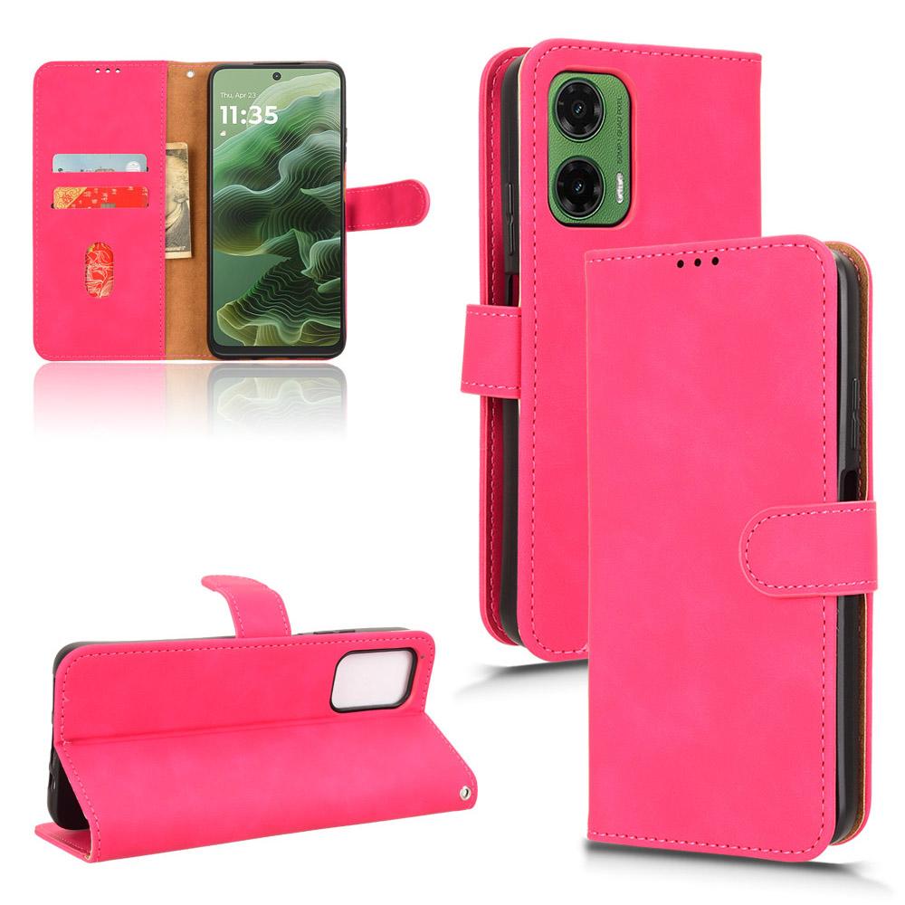 Pro Motorola Moto G35 5G Kožené pouzdro s povrchem na dotek, odolné proti pádu, peněženkové vyklápěcí pouzdro na telefon