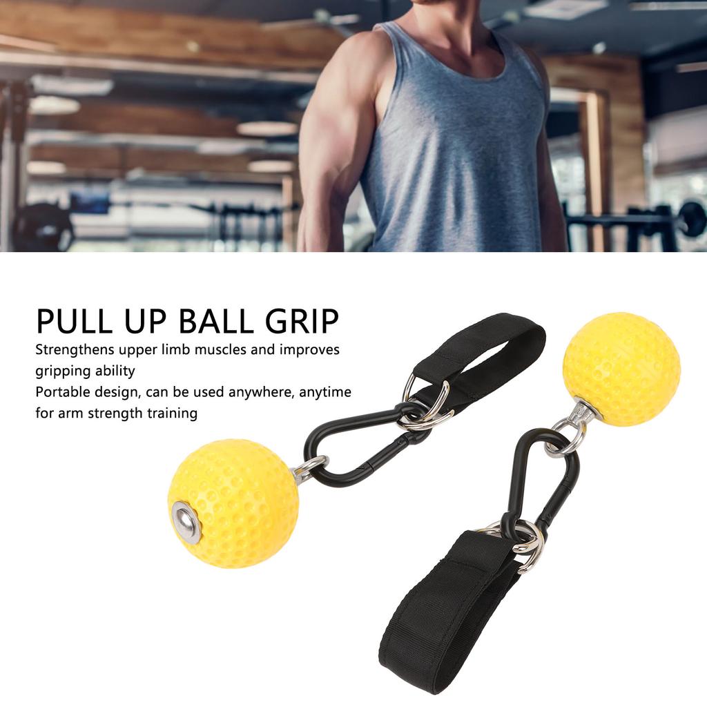 Pair of Pull Up Ball Grip Arm Strength Training Anti Slip Portable for Fitness Home Gym Workout