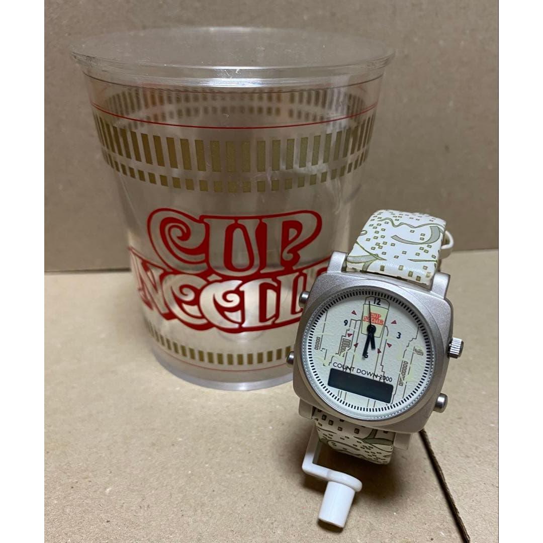 Used Sweepstakes winning item Cup Noodle limited model countdown watch Not for sale