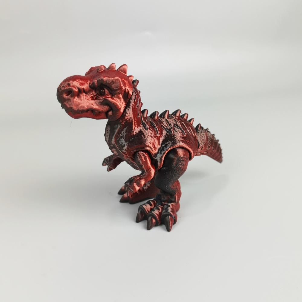 3D Printing Jurassic Tyrannosaurus Rex Triceratops Velociraptor Toy Simulation Dinosaur Animal Figure Joint Movable Boy Gift