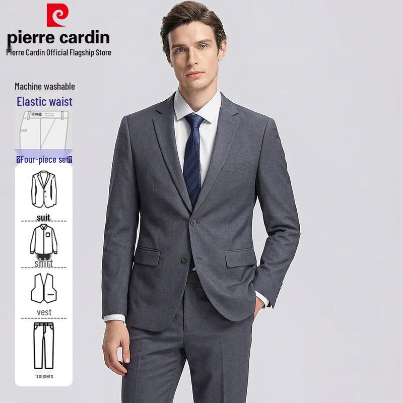 Pierre Cardin Men's Slim Fit Formal Suit Set