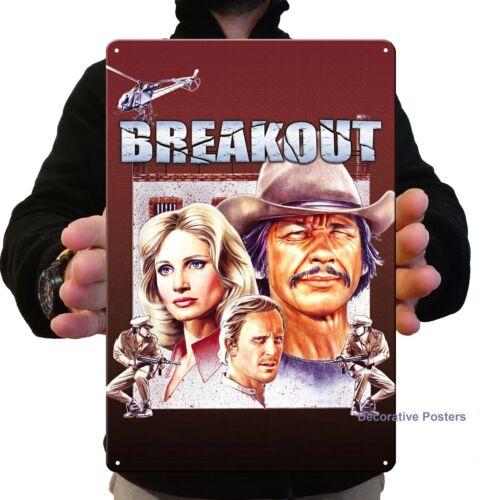 Breakout charles bronson Movie Metal Poster  Sign Size812inch  aluminum 20x30cm（7.8x11.8inch）