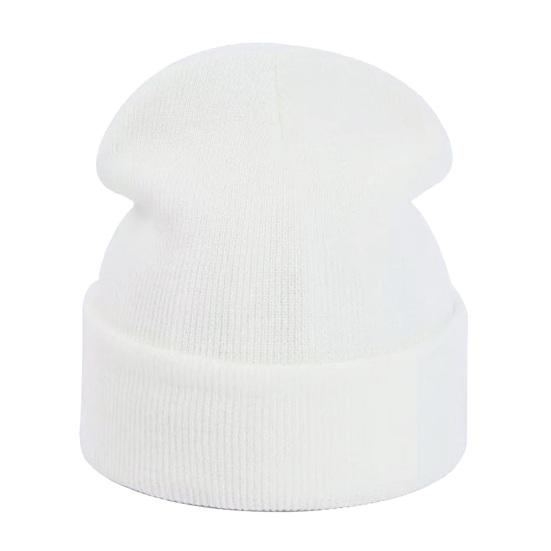 Simple Style Winter Beanies Unisex Solid Color Knit Beanies, Classic Slouchy Skull Cap for Winter, Soft Elastic Casual Warm Headwear Men Women,