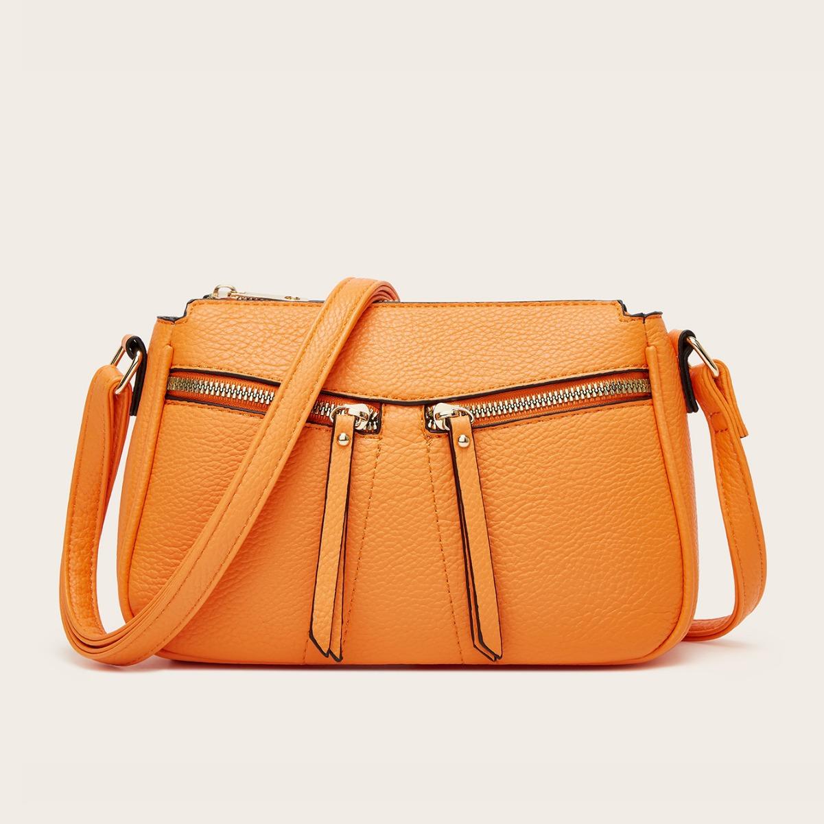 

Women s bag new casual versatile messenger bag high-end sense niche middle-aged mother bag shoulder bag помаранчевий