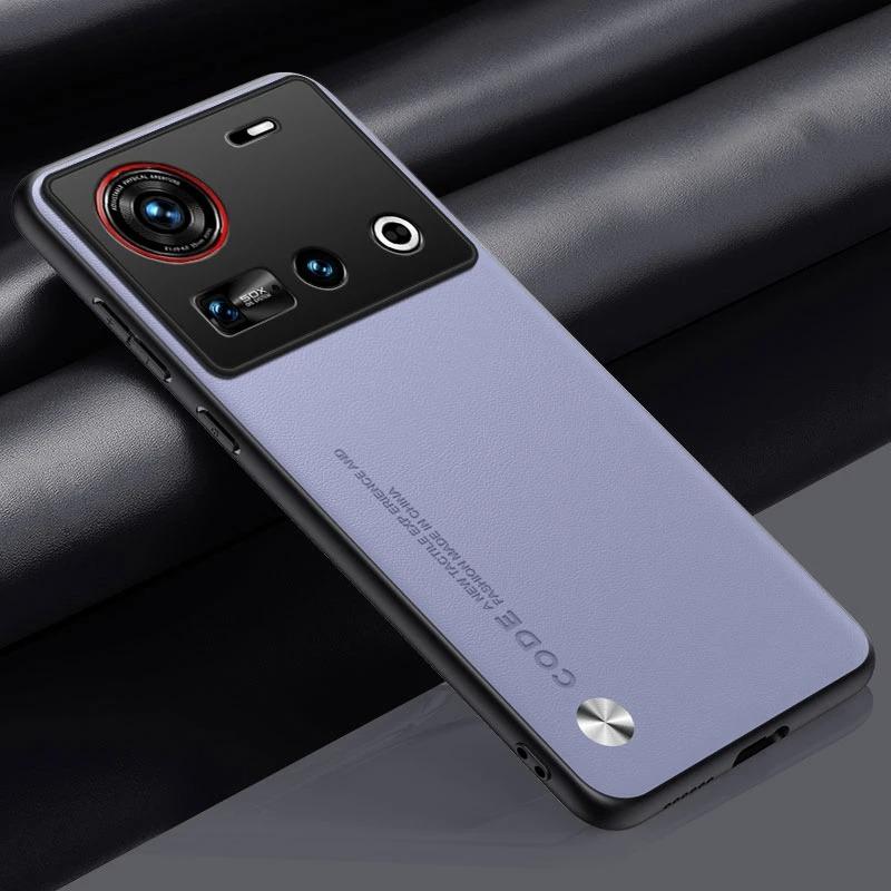 Per Custodia Nubia Z70 Ultra 5G Custodia Lussuosa in Pelle PU Per ZTE Nubia Z70 Ultra Cover Posteriore in Silicone Antiurto Protezione Completa
