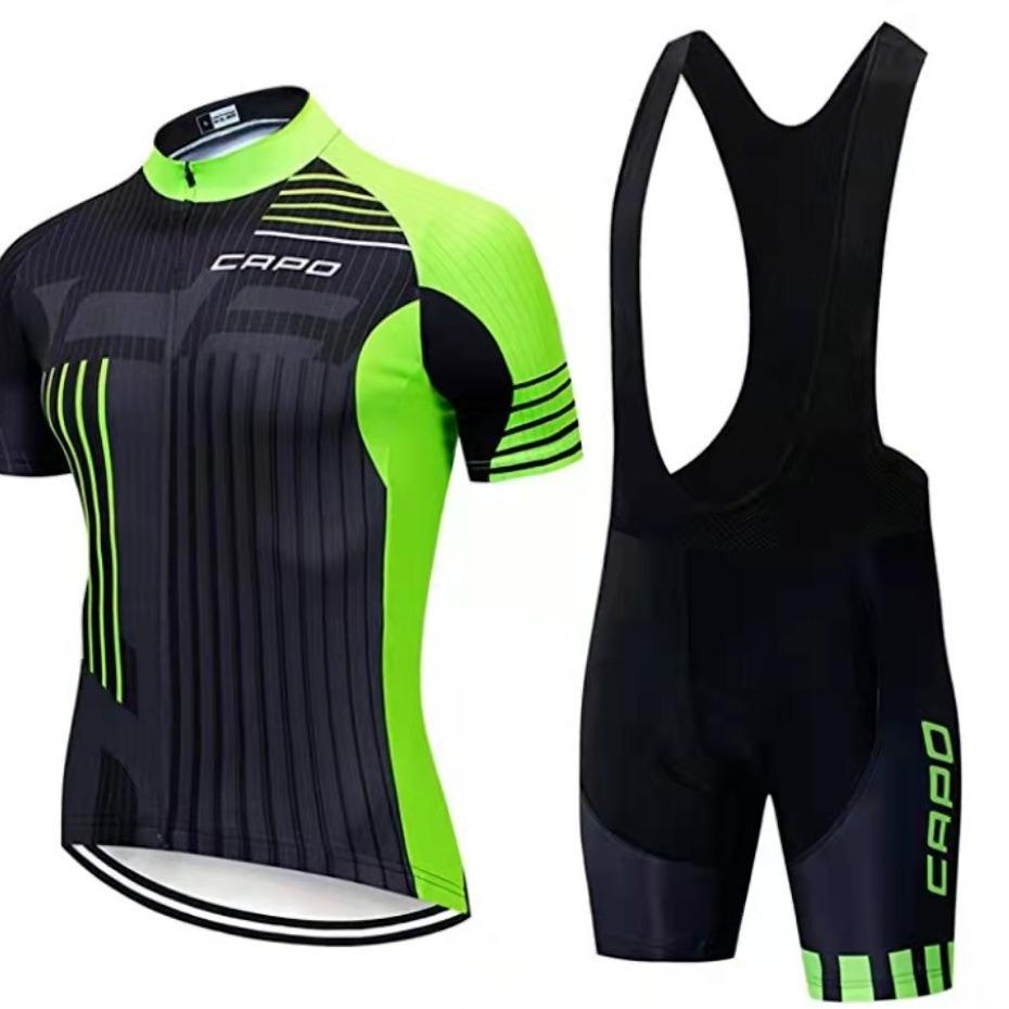 Tour De France Cycling Suit Short-Sleeved Quick-Drying Breathable Suit Outdoor Road Mountain Bike Riding Equipment