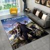 Cloud Tifa Final Fantasy Games Sephiroth Carpet Rug for Bedroom Living Room Sofa Playroom Doormat Home Decor,Area Rug Non-slip