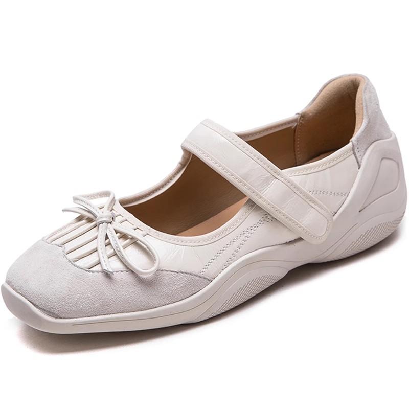 GKTINOO 2025 Spring Summer New Casual Genuine Leather Flats Soft Sole Versatile Mary Jane Sweet Women's Shoes