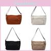Minimalist Urban Style Small Flat Corduroy Crossbody Bag With Internal Pockets