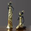 Resins Figure of African Black Woman Sculpture for Adding Cultural Touch to Interior