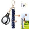 TokTech Golf Tee Holder with Ball Belt Loop Attachment Tee Rubber Pushpin Stylish Golf Accessory Holder, Type, Insertion, Strap, Holder, (Blue) [Item]