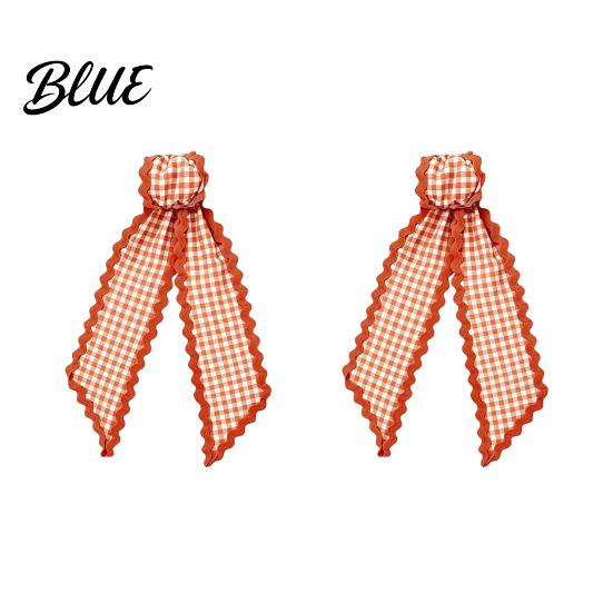 Festival Ribbon Sash Fall Scalloped Wreath for Front Door 55 Inch Plaid Gingham Autumn Thanksgiving Harvest Yard Porch Doorway Indoor Outdoor