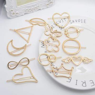 New Korean Metal Hair Pins Charm Women Girl Hair Clip Pin Hairpins Fashion Jewelry Accessories Hair Ornament Wedding Jewelry