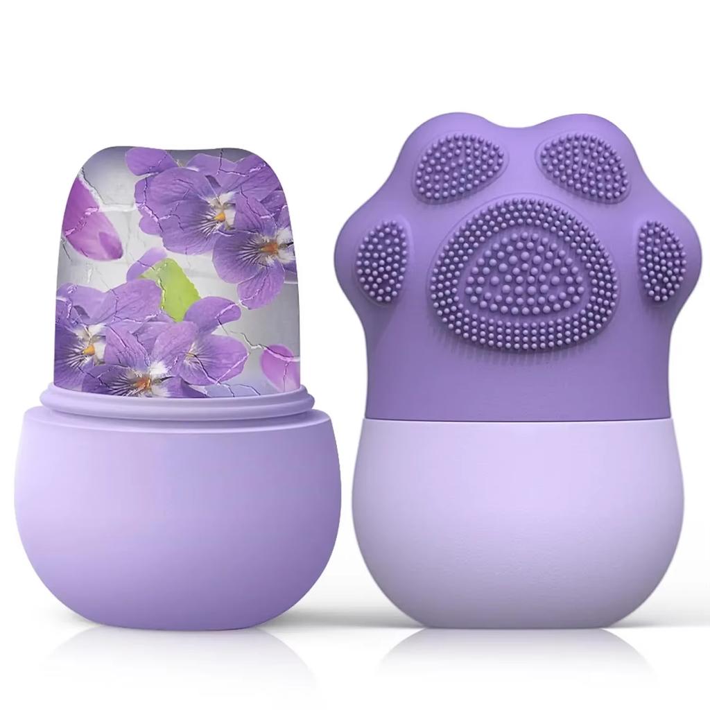 Silicone Facial Ice Roller Mold Cold Therapy Face Massager Skin Care Tools for Reduce Eye Puffiness Wrinkle Lifting Beauty