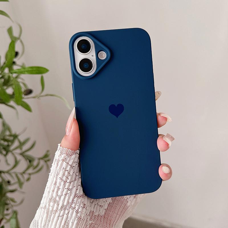 Love Candy Color Silicone Soft Case For iPhone 16 15 14 Plus 13 12 Mini 11 Pro Max Ultra Thin Matte TPU Back Cover Shell Caso