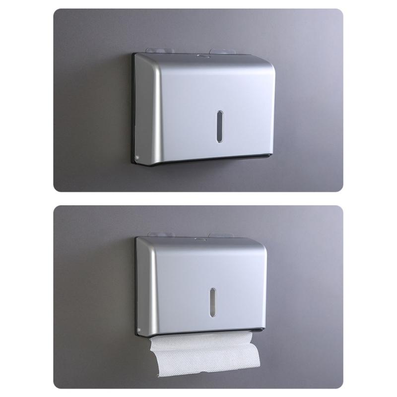 Waterproof Plastic Tissue Dispenser Wall Mounted Space Saving Designs Tissue Box Holder Large Capacity for Bathroom