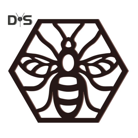 

4/6 шт. Подвески в виде пчелиных сот, многоразовые, ажурные, настенные, художественные, шестиугольные, для окон, дверей, прилавков A