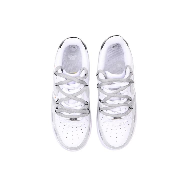 Nike Air Force 1 '07 Air Force 1 Thermal Coverage Low Top Skateboard Shoes Men's Gray White CW2288-111(Team-S-BOX)