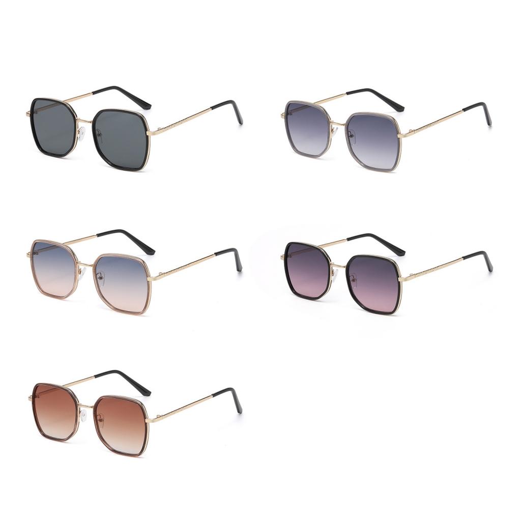 Vintage Polygon Sunglasses Men Classic Fashion Metal Rim Outdoor Shades Women New Trendy Fashion Brand Design Sun Glasses