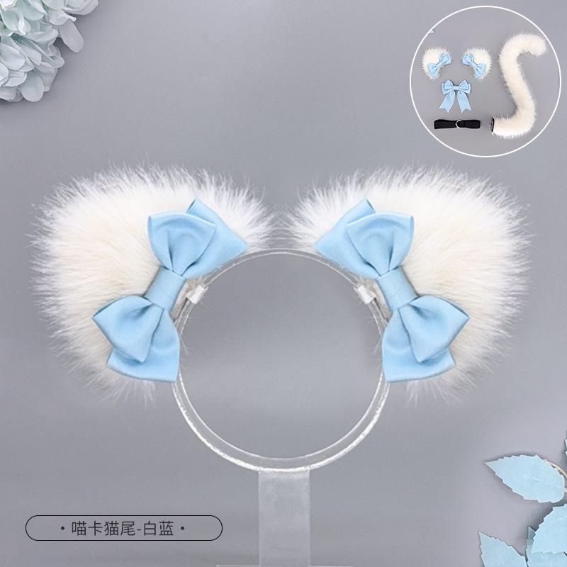 Sweet lolita cat ears headgear maid bow cos beast ears lo lady headgear lolita cat ears hairpin