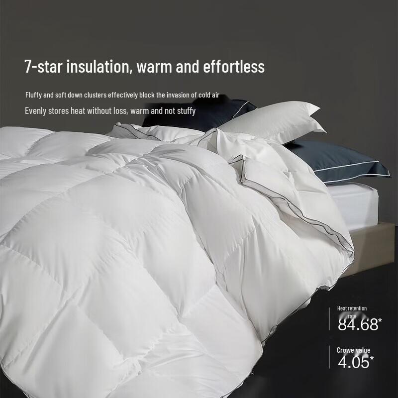 Mercury Home Textiles Зимнее одеяло с 90% белым утиным пухом