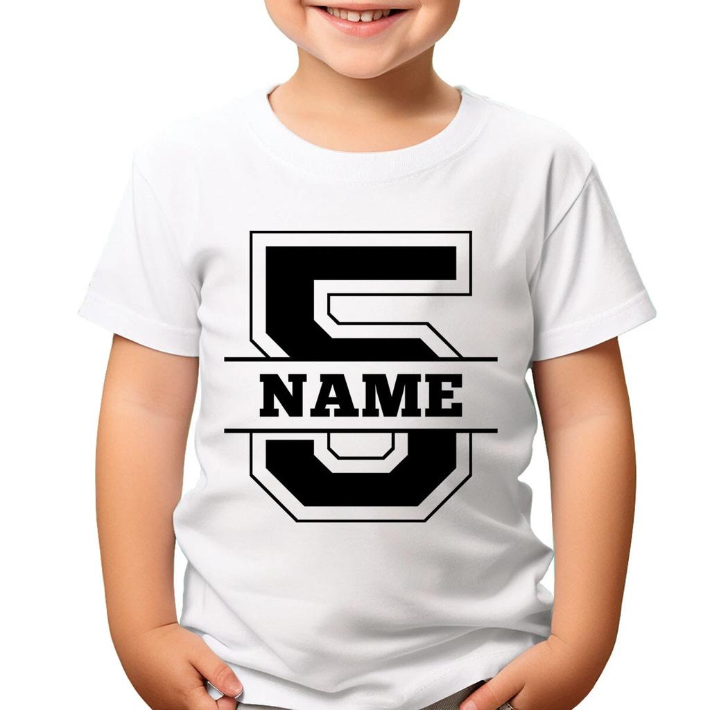 Customisable Number 5 Birthday T-Shirt Boys Personalise With Name & Age #TA-195