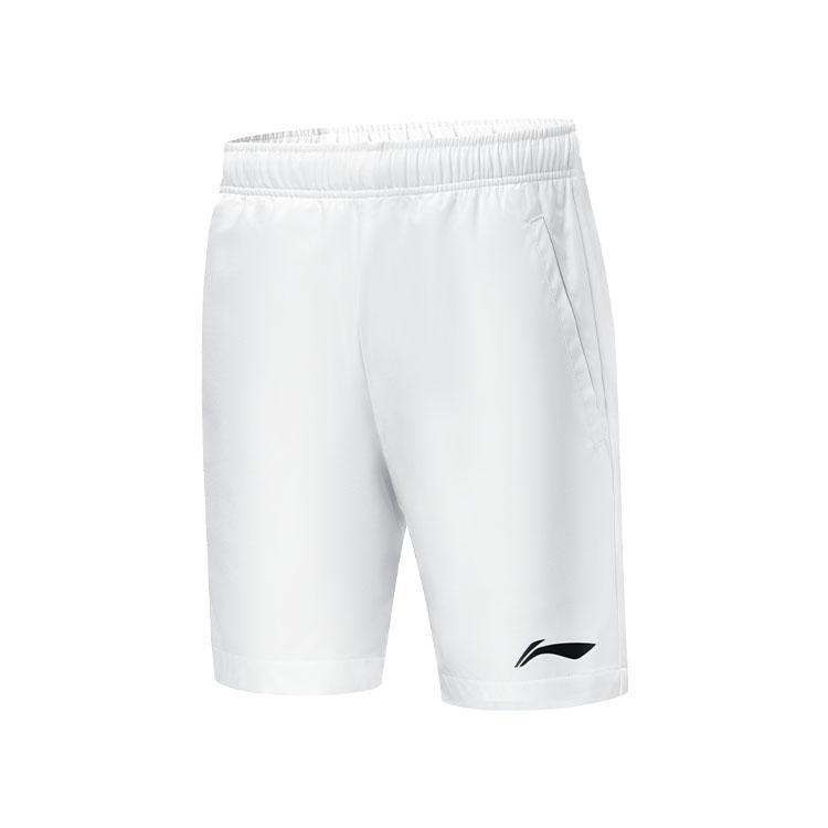 Li Ning Feather Series Comfortable Lightweight Quick-Dry Drawstring Shorts Unisex Shorts White AAPU339-1