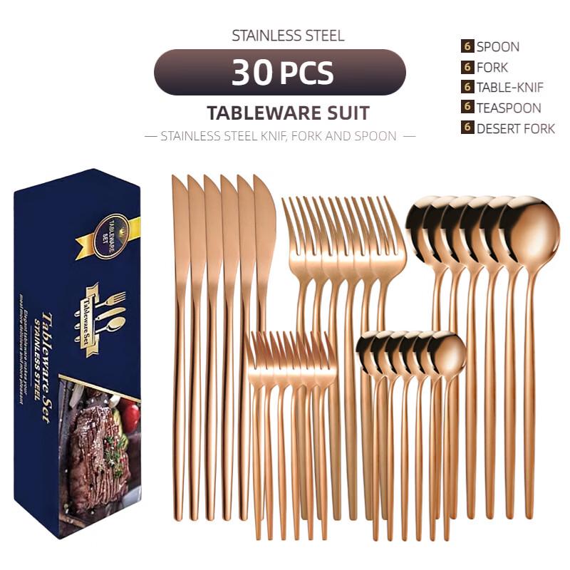Lan Tuan 30-Piece Stainless Steel Cutlery Set