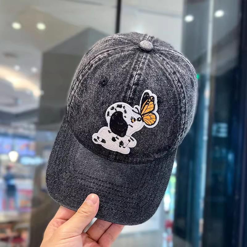 

ins милий мультфільм маркування щеня метелик м який верх бейсболка показує обличчя маленька мила дівчинка універсальна кепка Adjustable