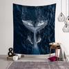 Ocean Wave Tapestry Beauty Sea Beach Big Whale Animals Tapestry Wall Hanging Tapestries Home Decor Bedroom Wall Art Tapestry