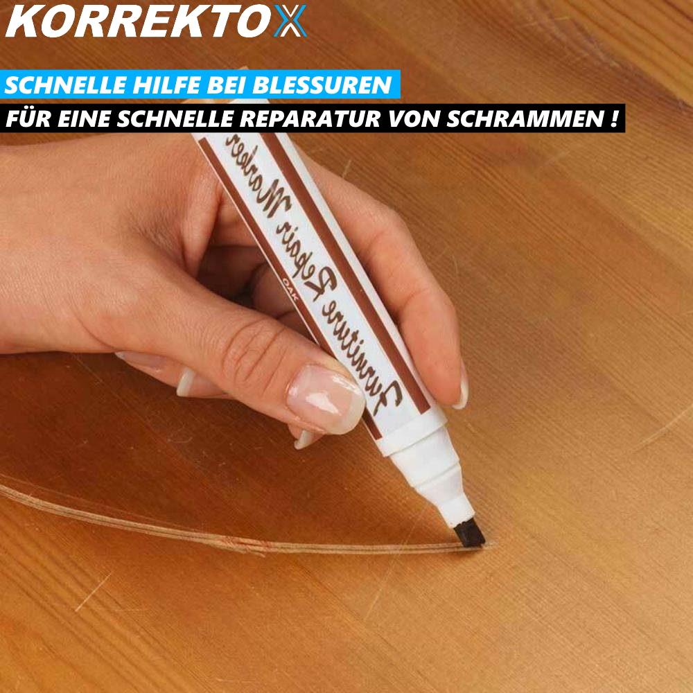 KORREKTOX Correction Pen Furniture Wood Parquet Laminate Veneer [Set of 3]