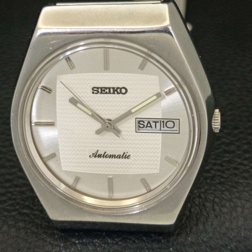AUTOMATIC 6309A VINTAGE SEIKO JAPAN MENS SILVER COLOR DIAL WATCH a701402-5 R206b-a701402