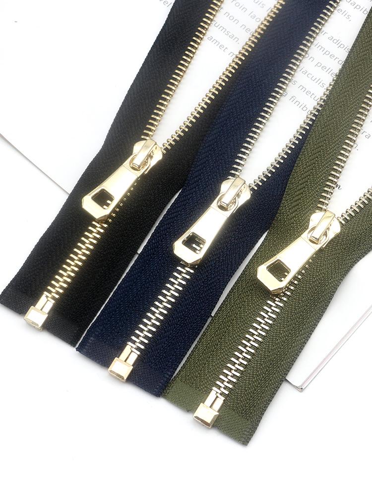 Rame No. 5 Cerniera Aperta per Giacca da Bambino: Tirante Argento/Oro Chiaro, 35-55cm, 85cm